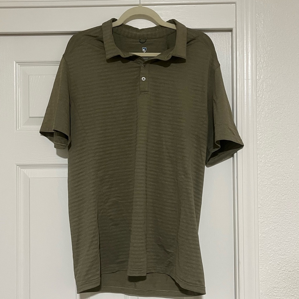 Kuhl Men's Earthy Green Polo Shirt